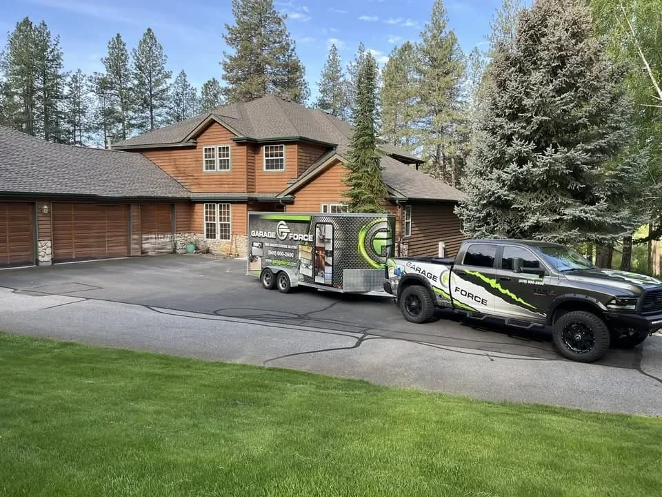 The Garage Force Inland Northwest rig on a job