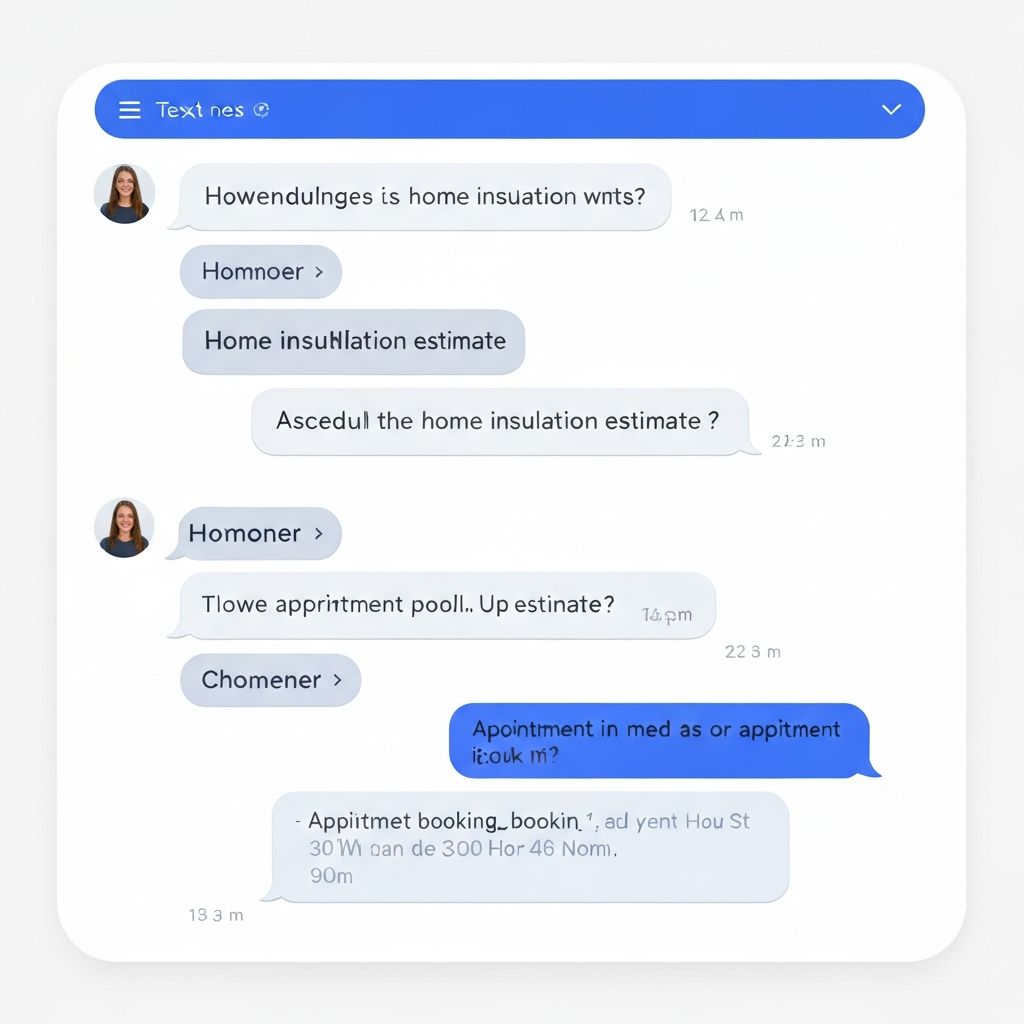 Automated follow-up conversation booking an estimate